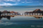 p站视频网页入口渠道与版本选择建议