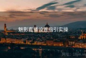 魅影直播设置指引实操