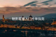 魅影直播入门片单指南