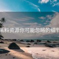 黑料资源你可能忽略的细节
