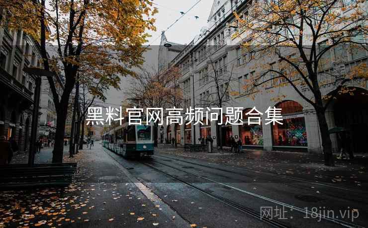 黑料官网高频问题合集