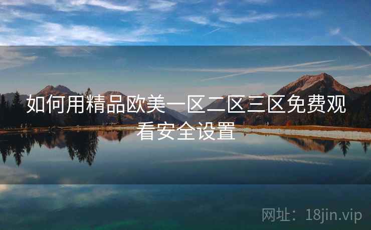 如何用精品欧美一区二区三区免费观看安全设置