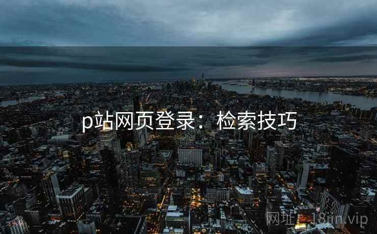 p站网页登录：检索技巧