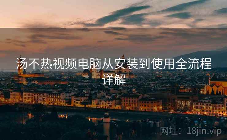 汤不热视频电脑从安装到使用全流程详解