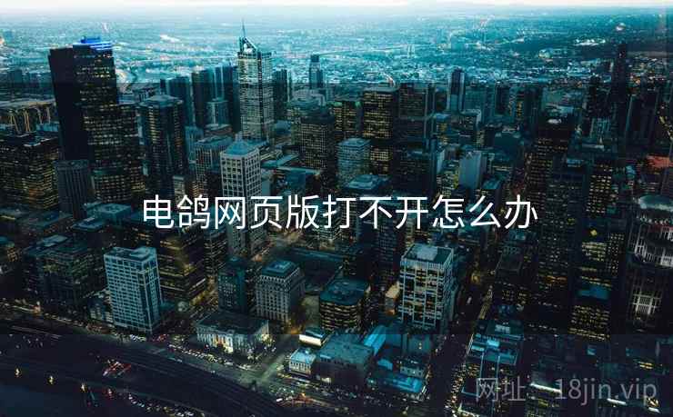 电鸽网页版打不开怎么办
