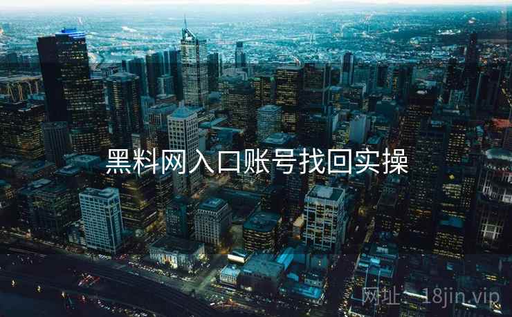 黑料网入口账号找回实操