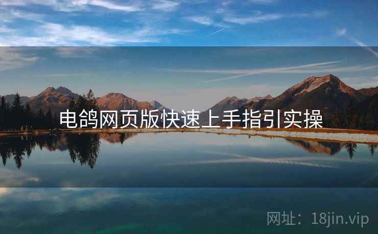 电鸽网页版快速上手指引实操