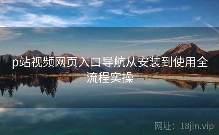 p站视频网页入口导航从安装到使用全流程实操
