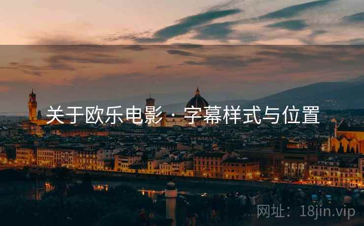 关于欧乐电影 · 字幕样式与位置