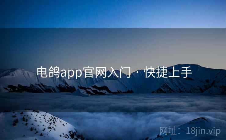 电鸽app官网入门 · 快捷上手